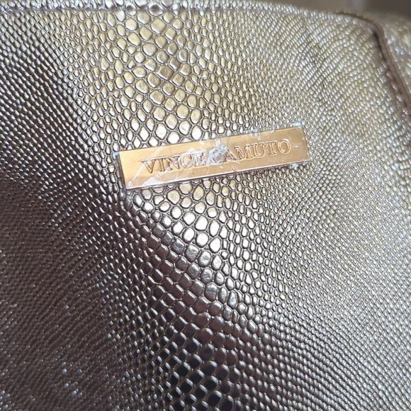 Vince Camuto Rose Gold Animal Print Tote Bag Shimmer - Picture 5 of 8